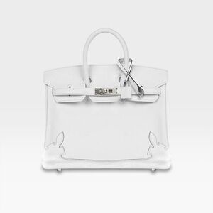 Hermès & Chrome Hearts - Birkin 25 - New White Swift Fleur